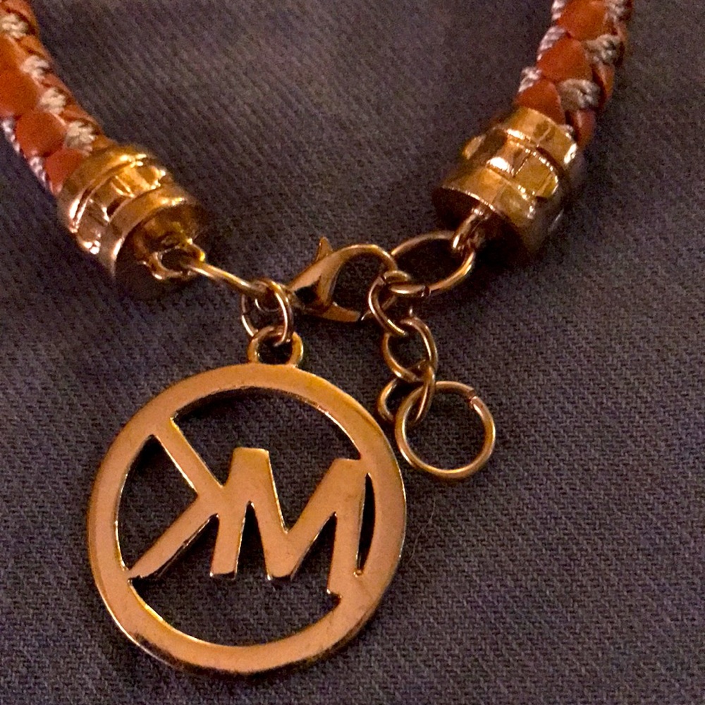 EUC Michael Kors Woven Bracelet with Charm & Extender - Picture 3 of 4